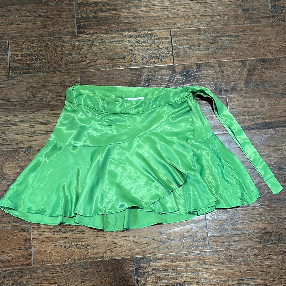 Zara Green Wrap Skirt